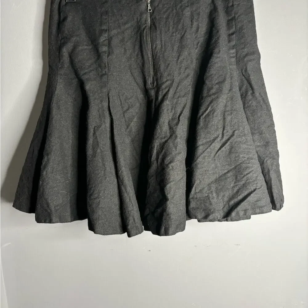 Stella McCartney Black A Line Skirt With Zippered Back 12